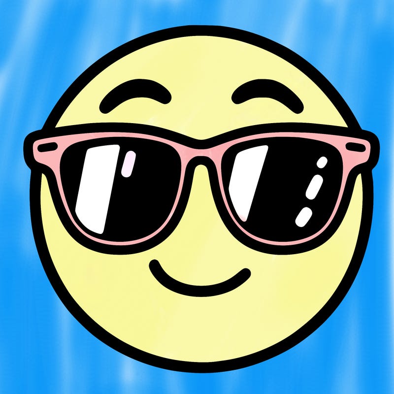 emoji with sunglasses