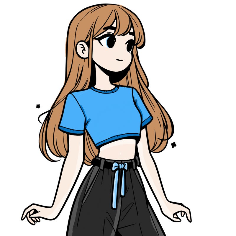 girl in a cute crop top