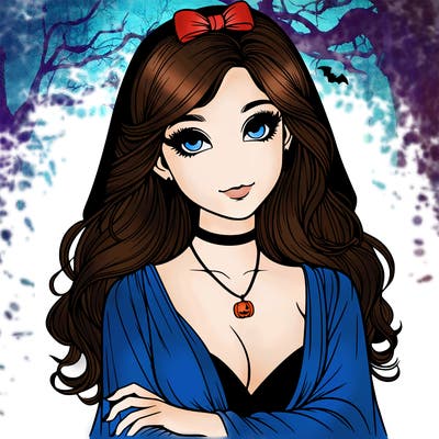 halloween realistic girl