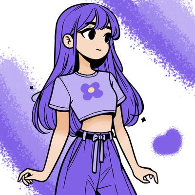 girl in a cute crop top