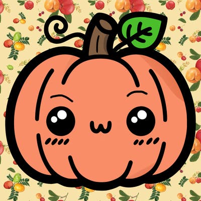 simple halloween pumpkin cute