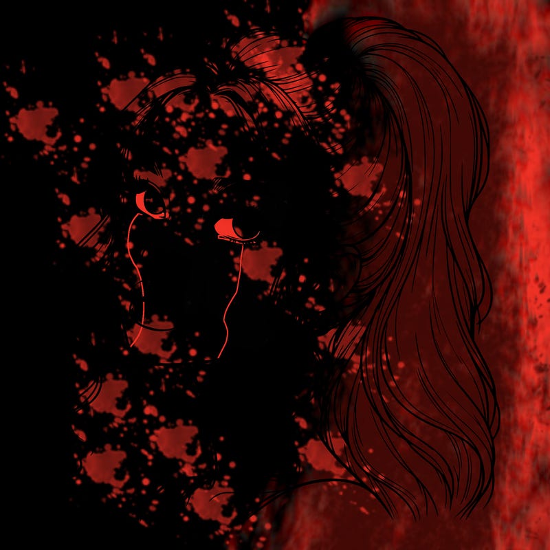 realistic girl with a ponytail on her hair and lips