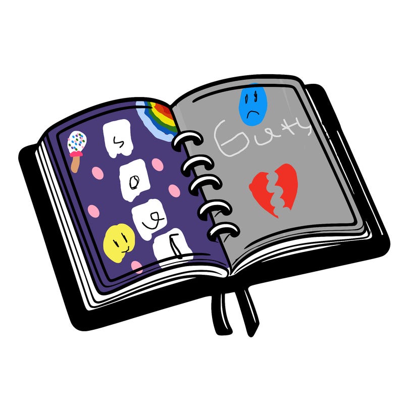 open note book blank