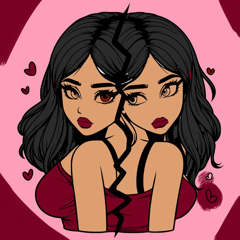 realistic girl split