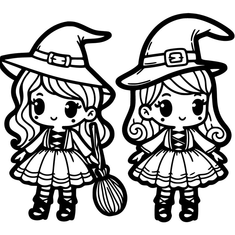 split 2 witches