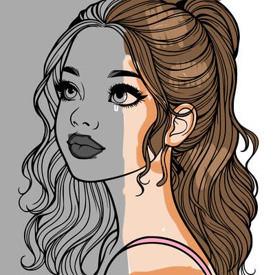 beautiful realistic girl