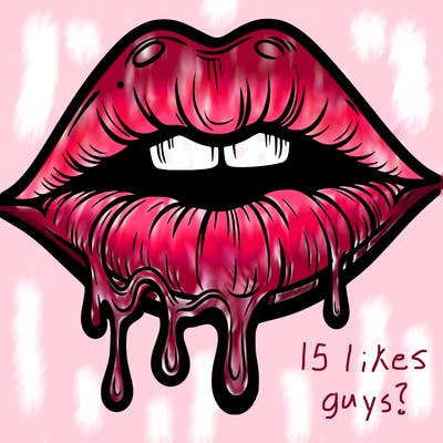 lips that look realistic and drip