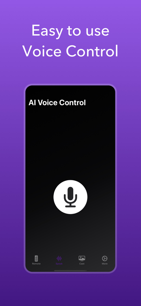 TV Remote Control Universal AI - AI voice control feature for universal TV remote app