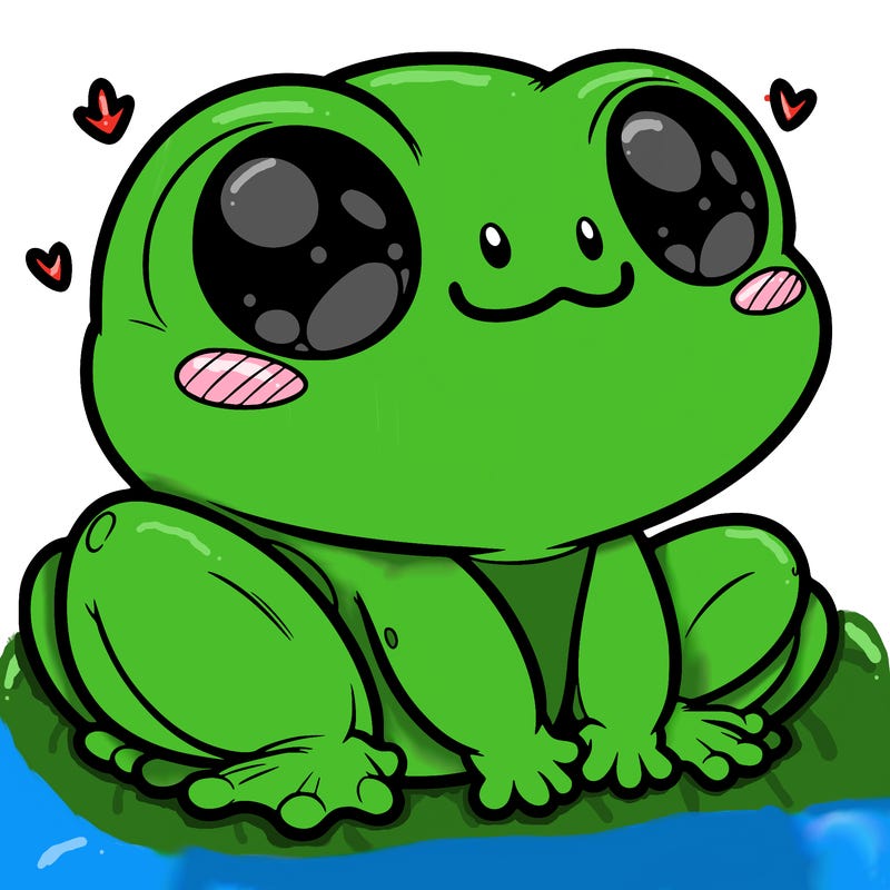 cute frog person realistic