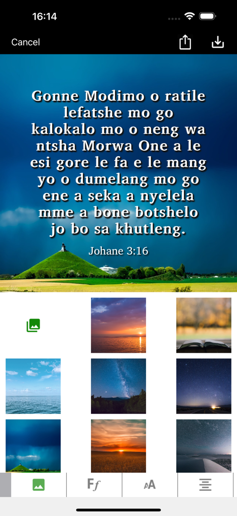 Tswana, Shona, English - 