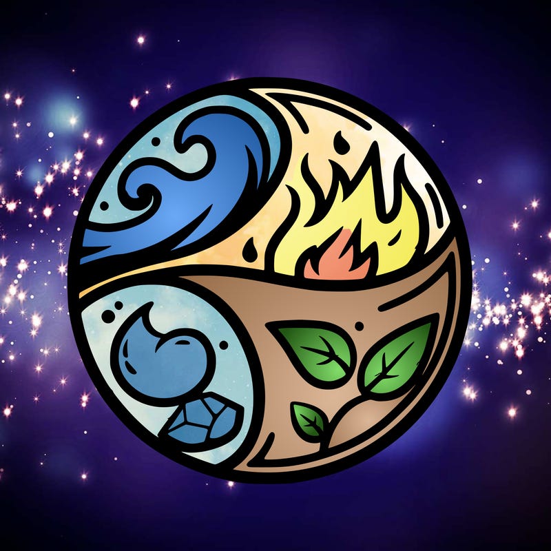 air,fire, water,earth in one ball