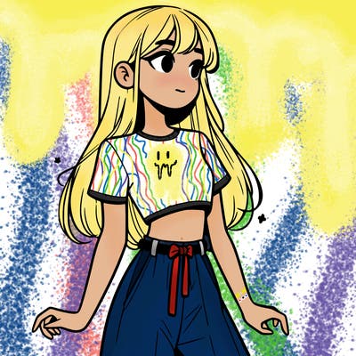 girl in a cute crop top