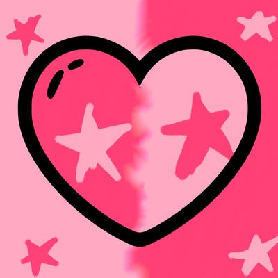 a blank heart
