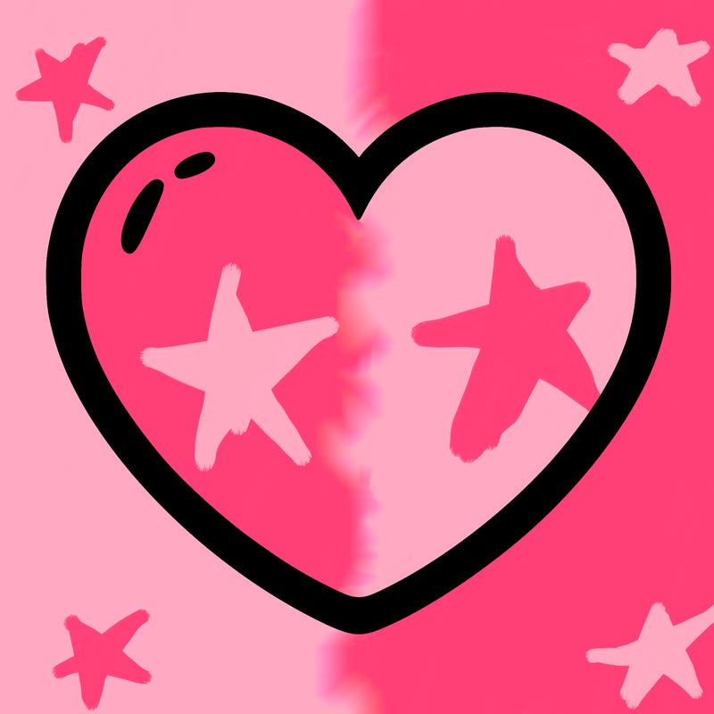 a blank heart