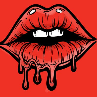 lips that look realistic and drip