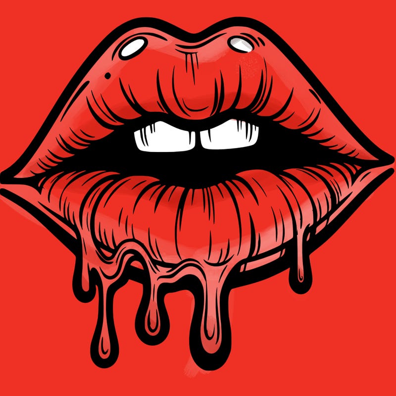 lips that look realistic and drip
