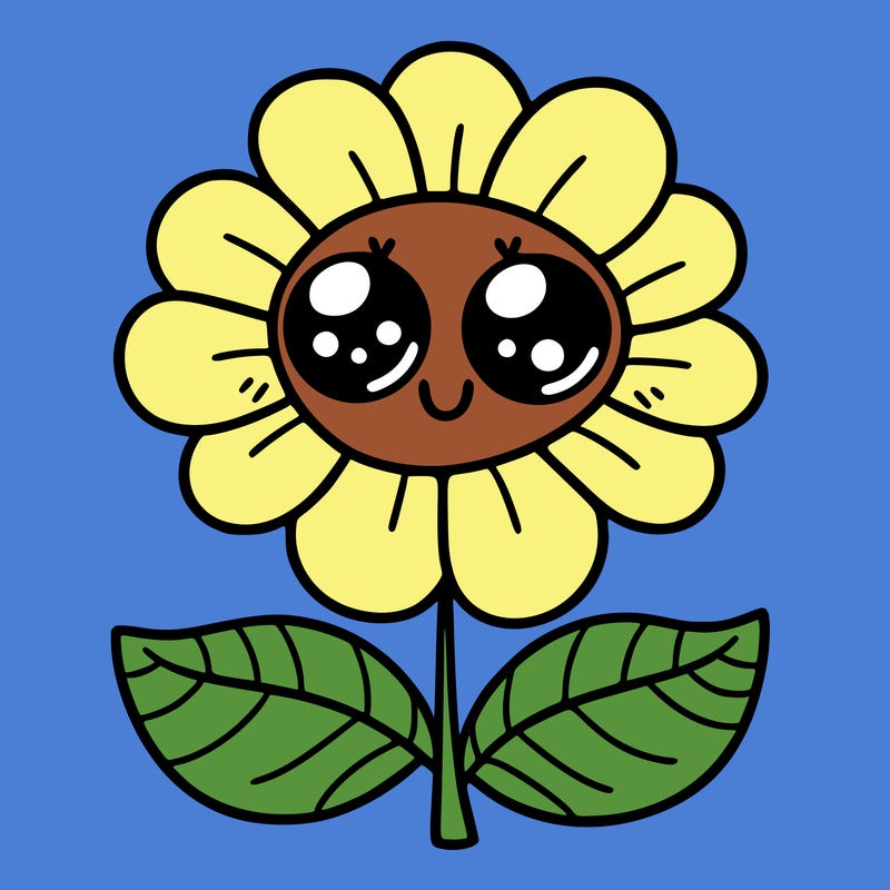 flower with eyes
