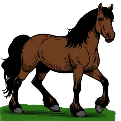 realistic horse
