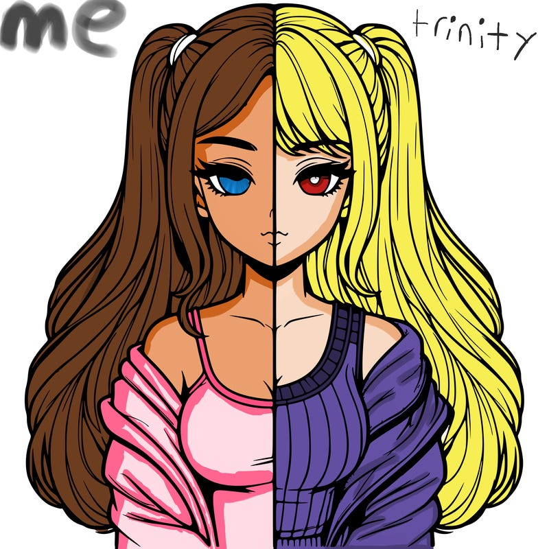 realistic girl split