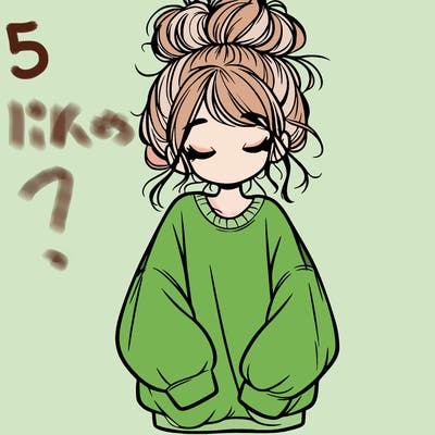 girl with baggy sweatshirt and messy bun