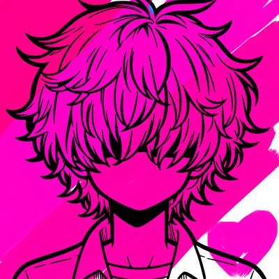 manga boy fluffy hair covering his eyes