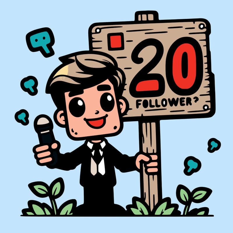 20 followers? sign