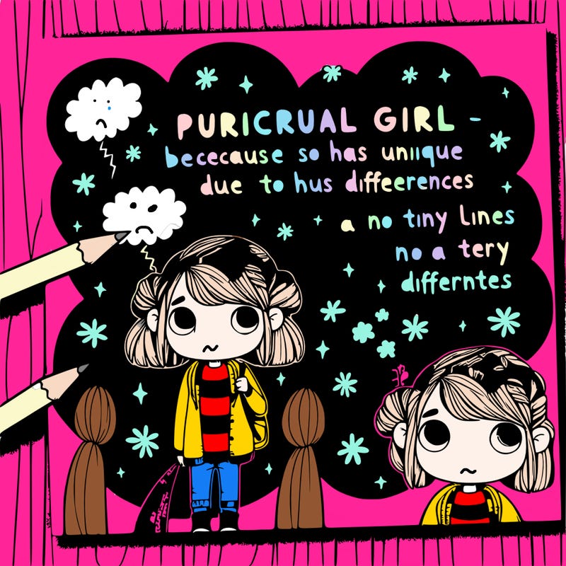 a weird girl being insulted because she is different