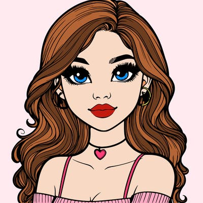 realistic pretty girl