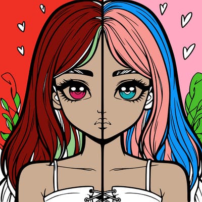 realistic girl split