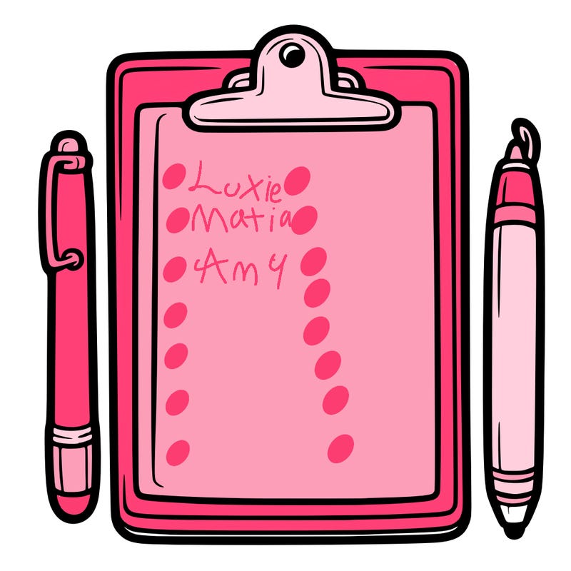 blank clip board with pen