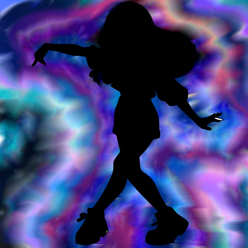 realistic girl danceing