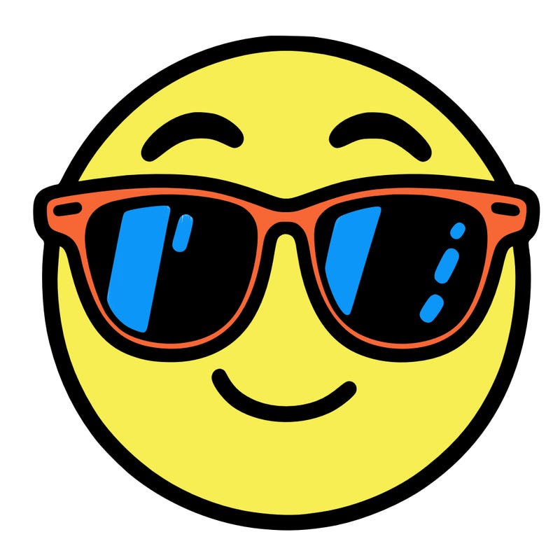 emoji with sunglasses