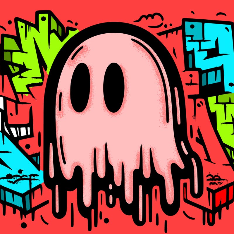 ghost face graffiti
