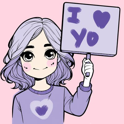 realistic girl holding up a sign