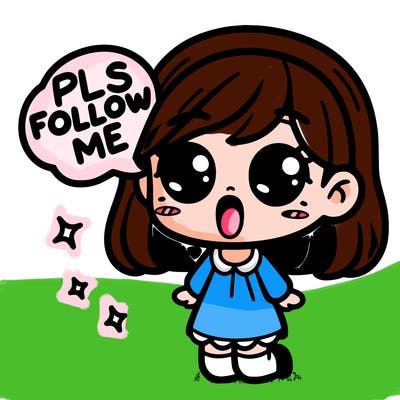 girl saying pls follow me