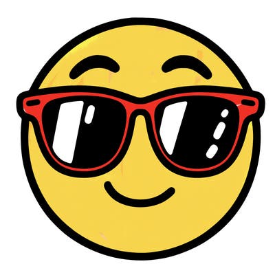 emoji with sunglasses
