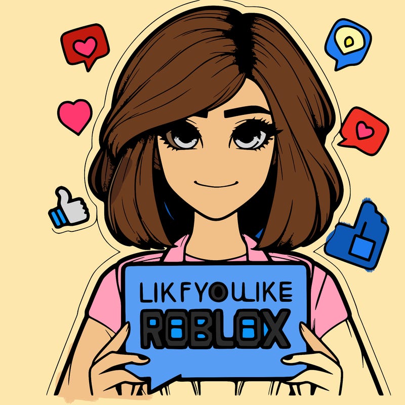 realistic girl saying like if you like roblox