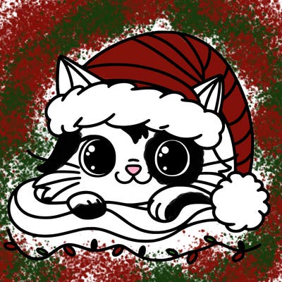 cat christmas