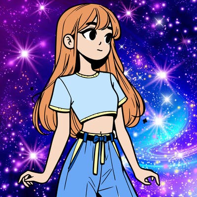 girl in a cute crop top