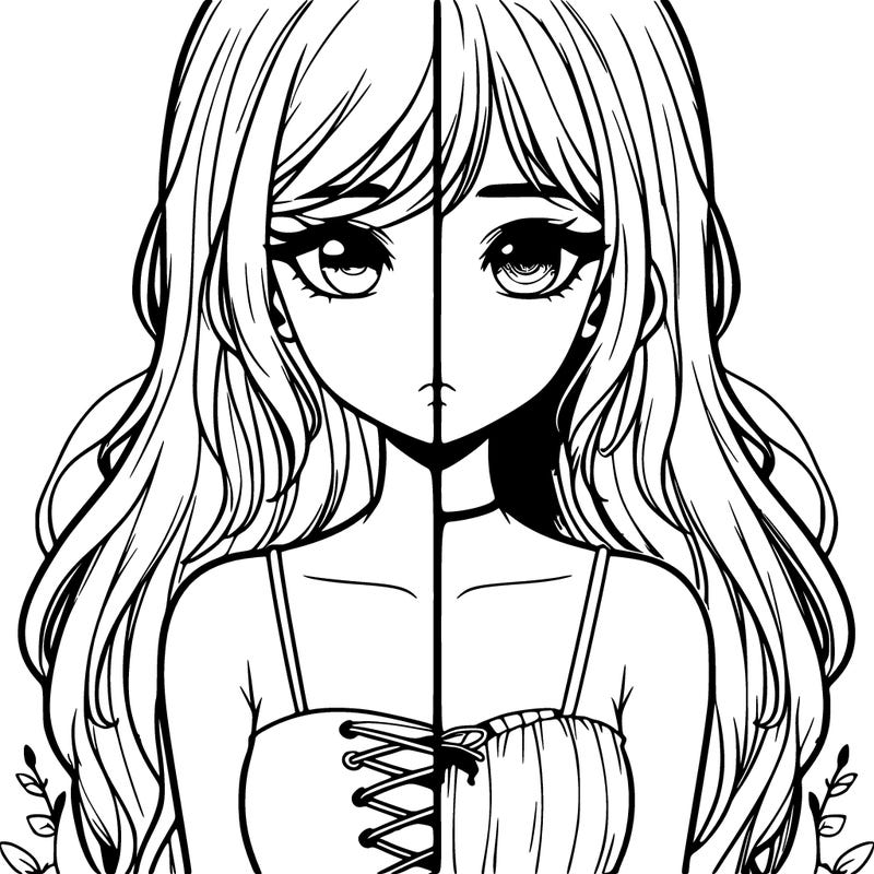 a realistic girl split