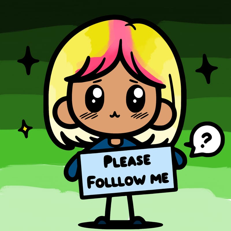 please follow me