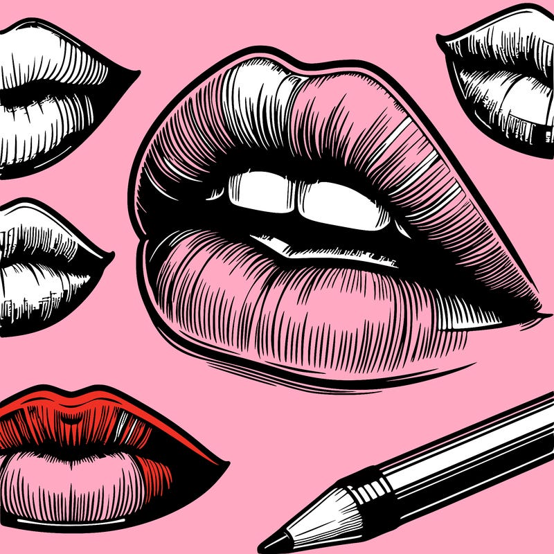 realistic  lips