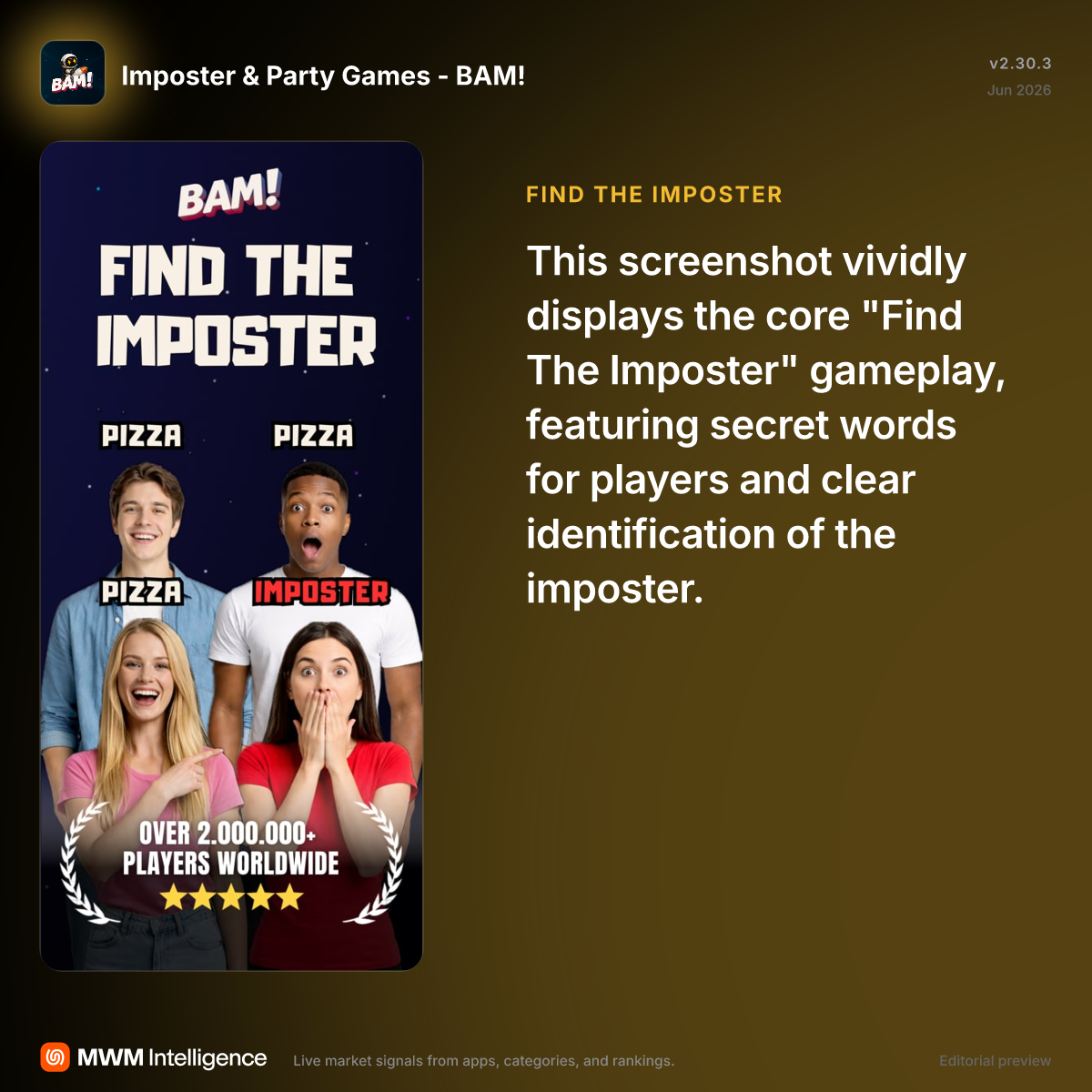 Imposter & Party Games - BAM! - Games App | MWM