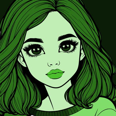 realistic girl whith cute eyes