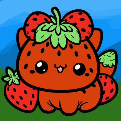 strawberry cat