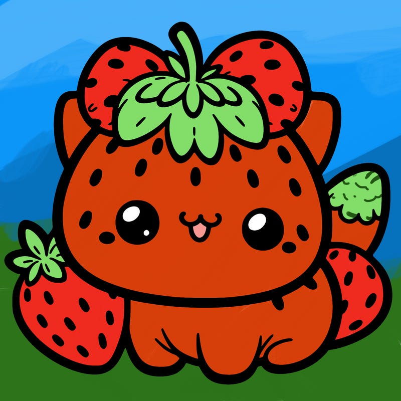 strawberry cat