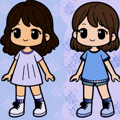 two girls