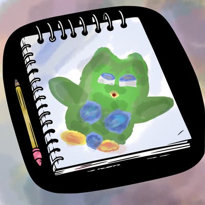 a blank sketch pad