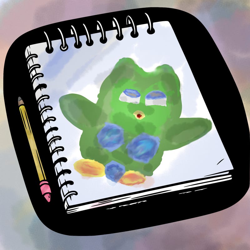 a blank sketch pad