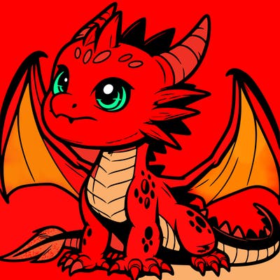 fierce baby night dragon